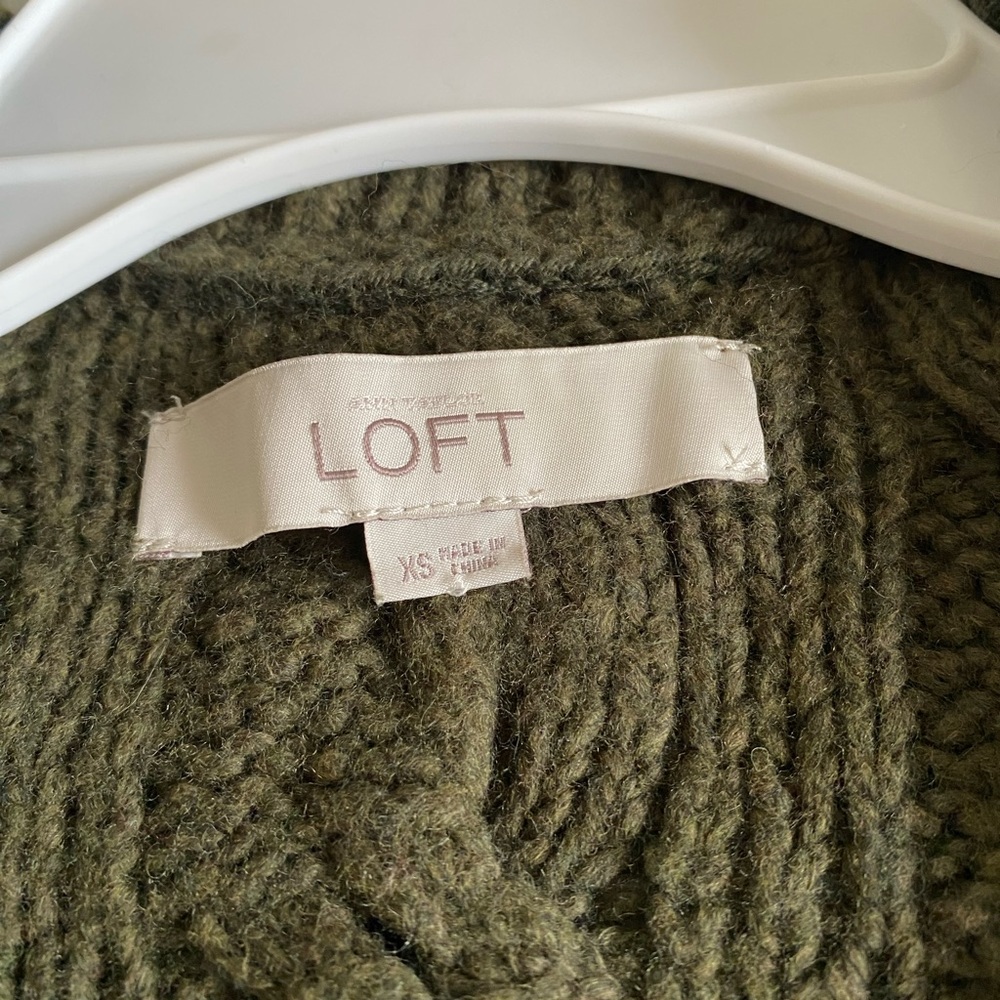 Loft green size XS sweater
